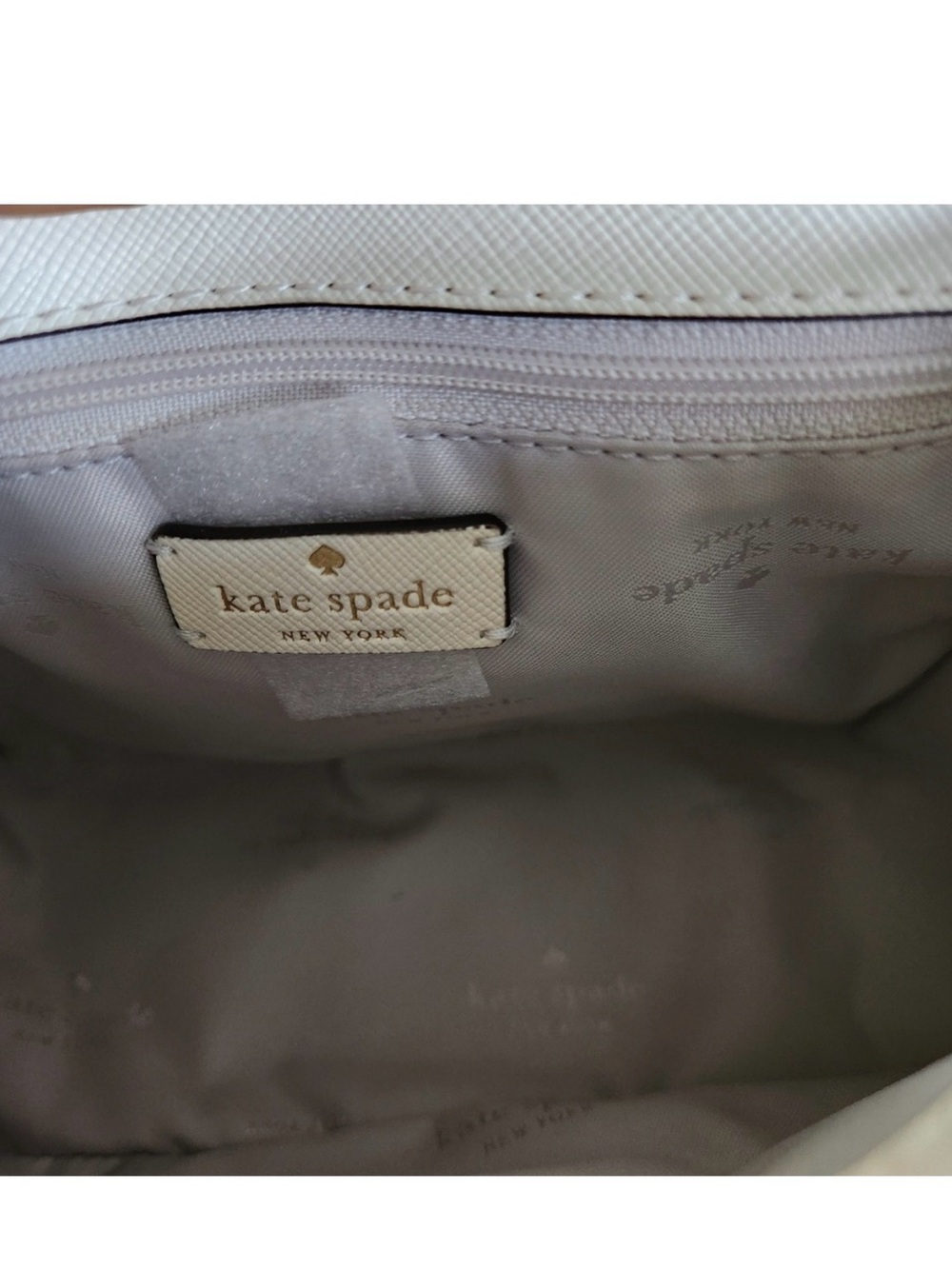 Kate Spade Reegan Cream Saffiano Leather Top handle Crossbody Tote - NWT - Picture 10 of 12